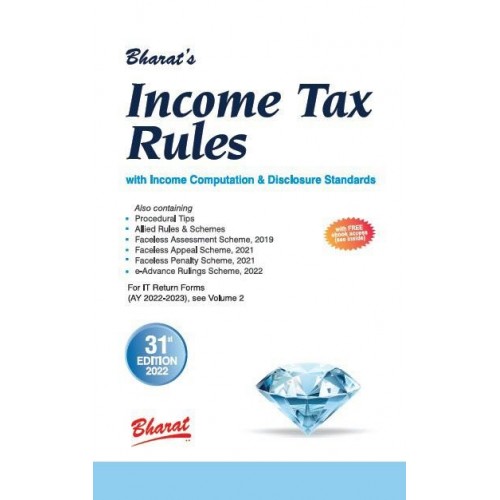 Bharat's Income Tax Rules with Return Forms for A.Y. 2022-23 (2 Vols.) 